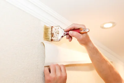 Pose de papier peint à Neaux — revêtements muraux et toiles de verre